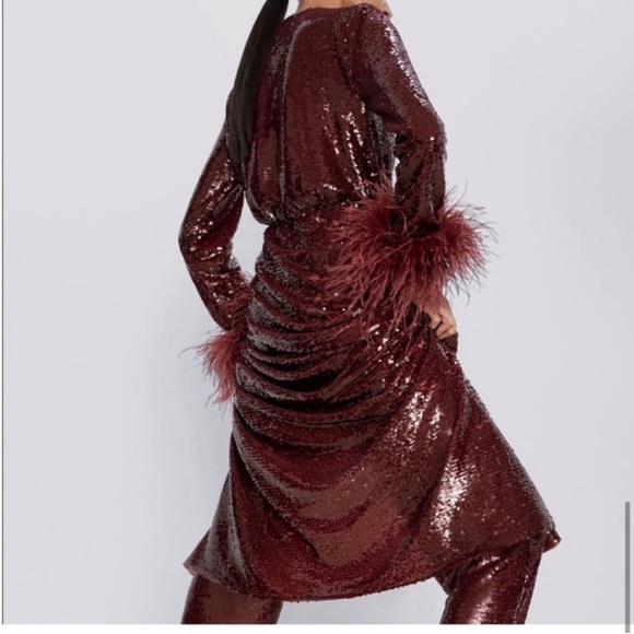 Zara feather sequins dress limited edition - Picture 11 of 13